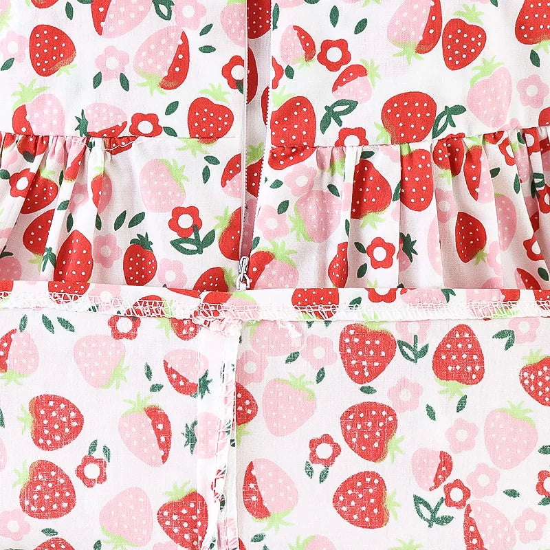 Summer Girls Floral Dress with Hat