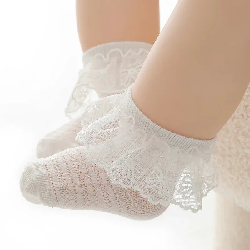 Baby Girl Breathable Cotton Socks