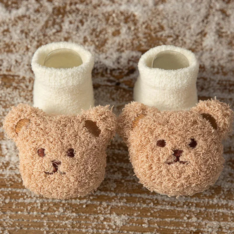 Bear Design Newborn Warm Socks