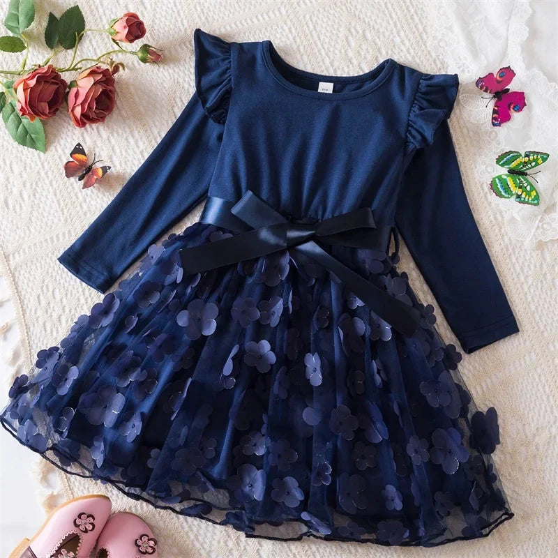 Girls Princess Dress - Flowers