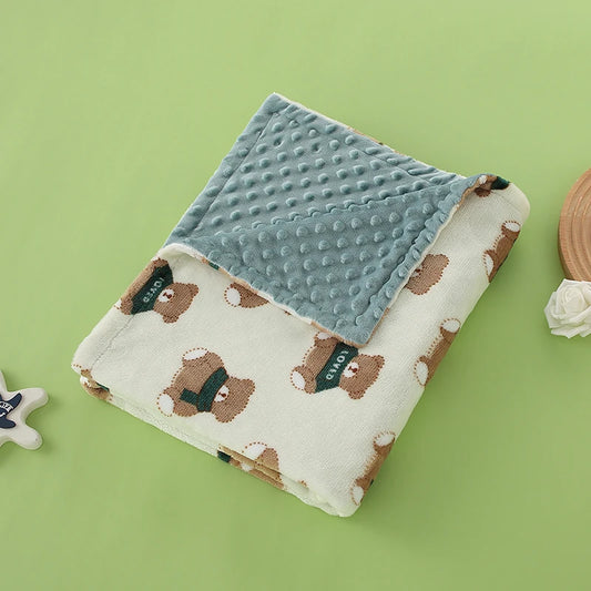 Soft Baby Blanket - Cartoon Swaddle Wrap