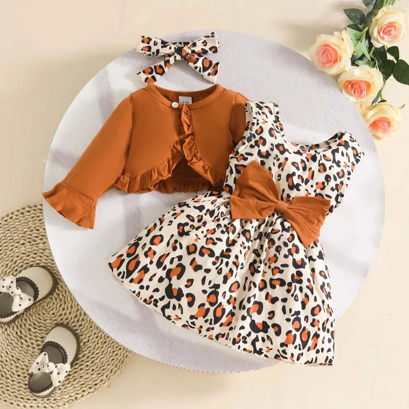 Autumn Outfit Apparel, Baby - Leopard