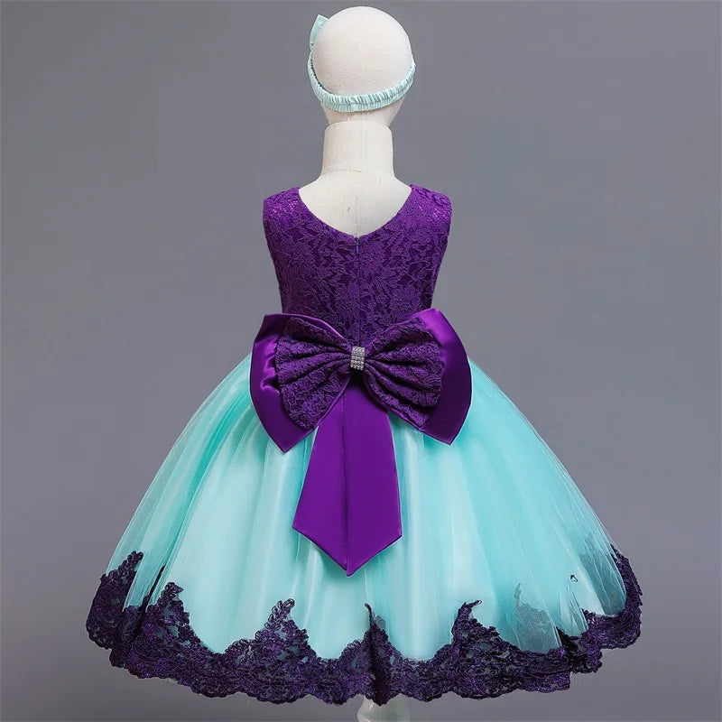 Baby Girl Christmas Princess Dress - Lace