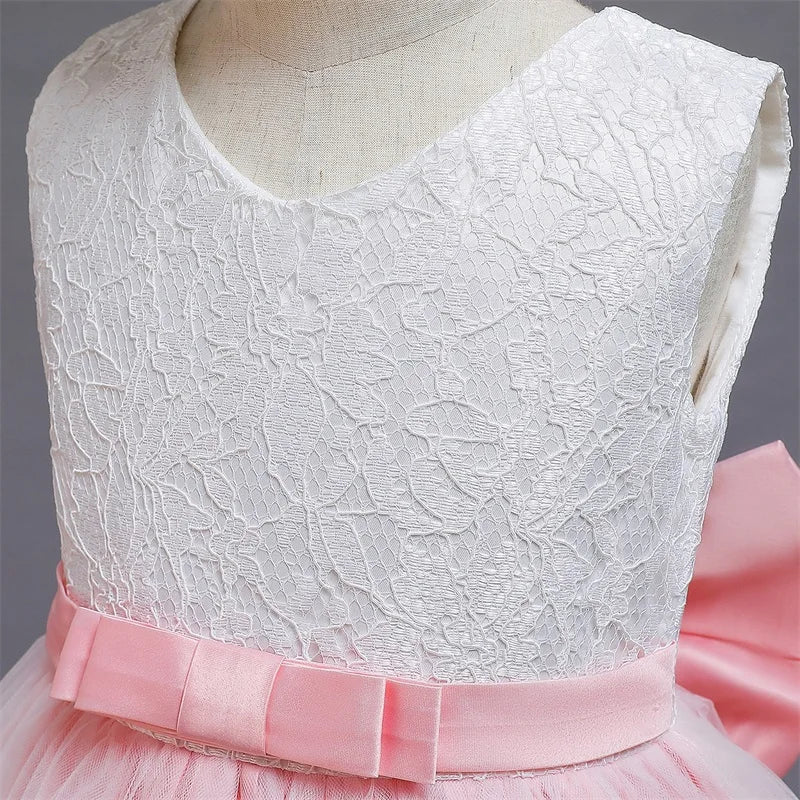 Baby Girl Christmas Princess Dress - Lace