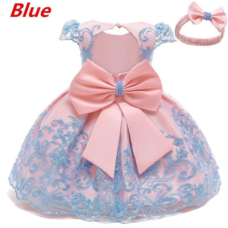 Baby Girl Christmas Princess Dress - Lace