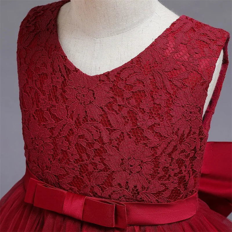 Baby Girl Christmas Princess Dress - Lace