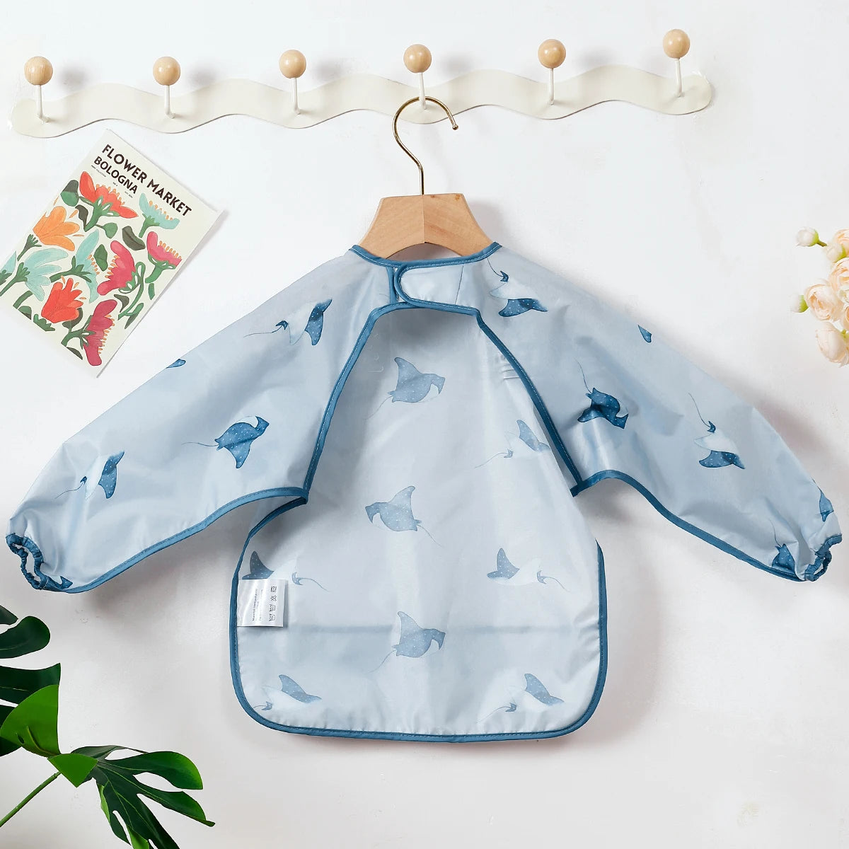 Waterproof Feeding Bib with Long Sleeves
