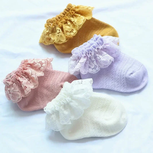 Baby Girl Breathable Cotton Socks