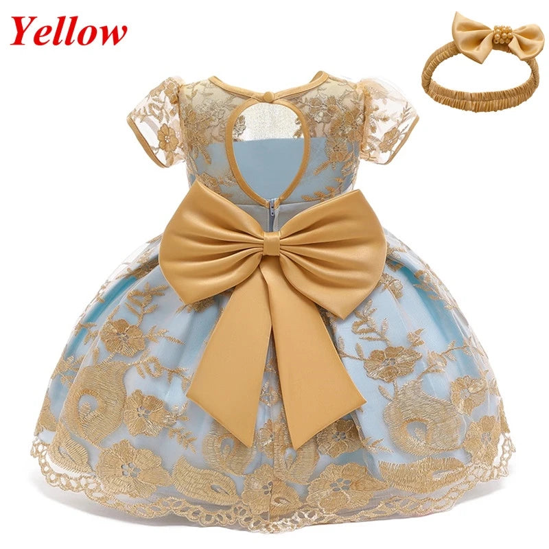 Baby Girl Christmas Princess Dress - Lace