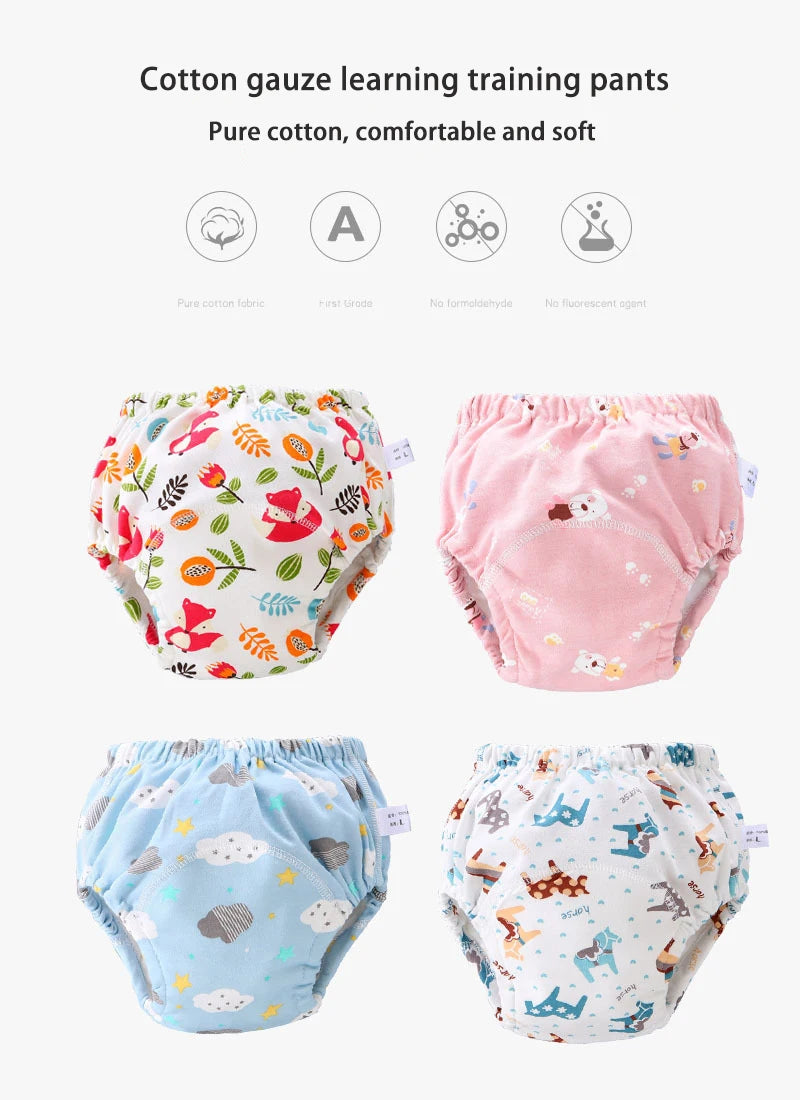 6-Layer Cotton Baby Warmup Pants - Waterproof