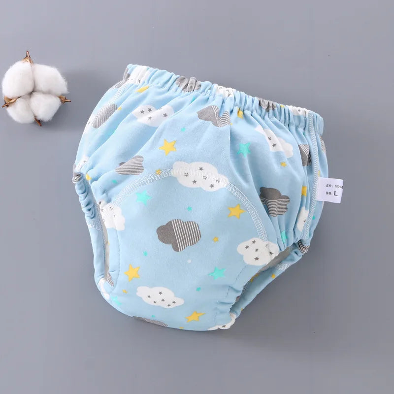 6-Layer Cotton Baby Warmup Pants - Waterproof